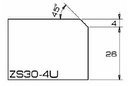 ADI Profielfrees voor UCS en Keramiek Ø20 mm ZS30-4U R1/2" 