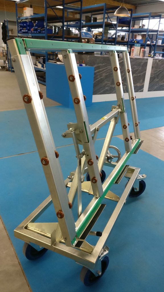 Transportkar AK voor Keukenbladen - met luchtbanden Ø260mm