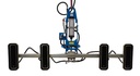 Vacuüm Hefsysteem Grutec Type MP-MINI 4 x 450 x 150 mm Zacht op perslucht + Cilinder