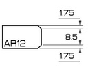 ADI Profielfrees voor UCS en Keramiek Ø20 mm AR12 R1/2"