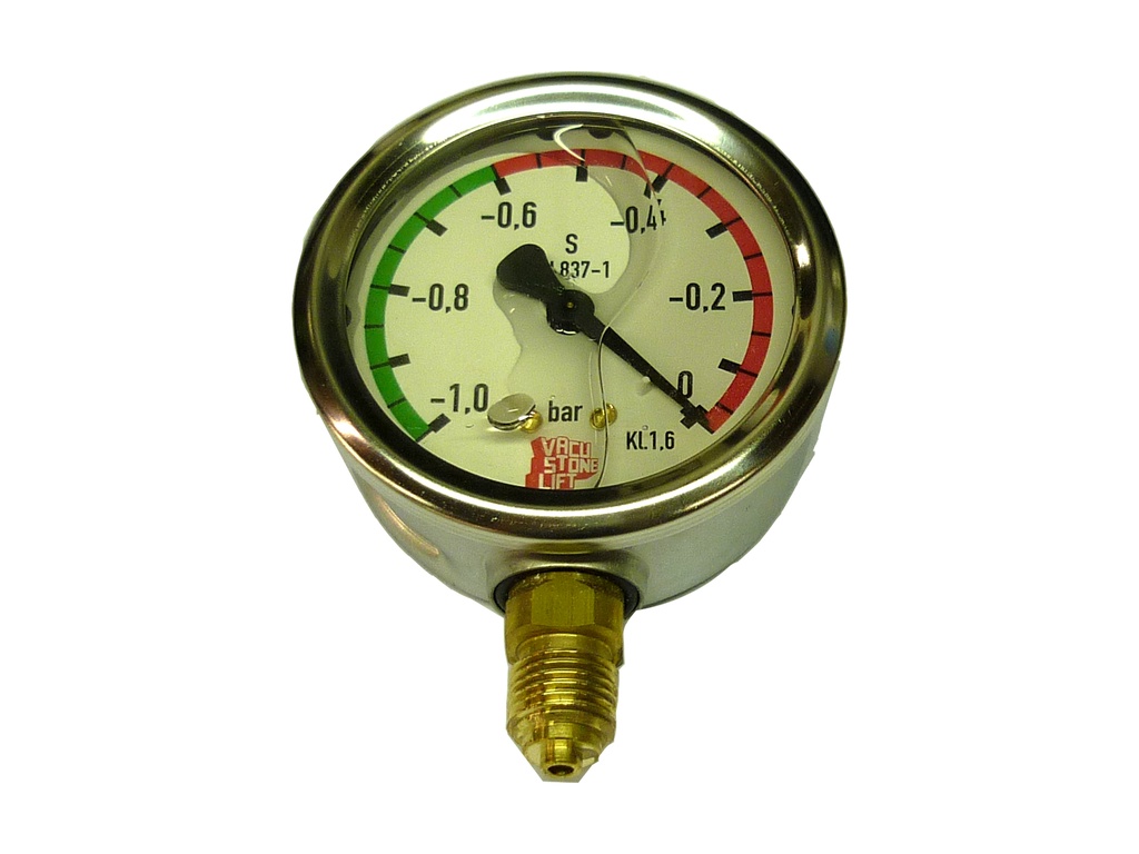 Manometer Ø63 mm 1/4" met Onderaansluiting + glycerine