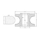 Marmo Profielfrees voor Marmer en Blauwe Hardsteen Ø60 mm V50 - Asgat 35 mm voor CNC