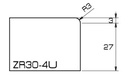 ADI Profielfrees voor Graniet en Composiet  Ø20 mm ZR30-4U R1/2"