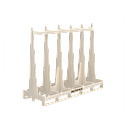 Deltarack Premium Wooden Storage Rack B5L