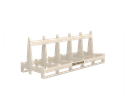 Deltarack Premium Wooden Storage Rack B3L
