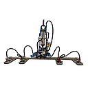 Grutec Vacuüm Hefsysteem Type MP-mini 4 x 450 x 150 mm Zacht op perslucht + Cilinder