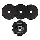 Magnetische Steunschijf Click-Lock Pro met 3 Metalen Velcro Pads