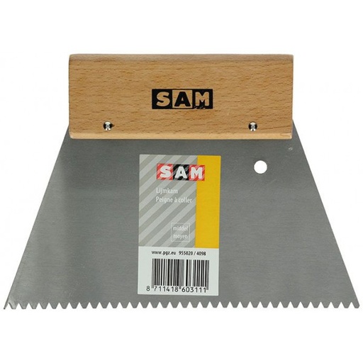 [AK-107451] Akemi Notched Trowel (Width 180 mm, Teeth 3 mm)
