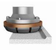 ADI Fraise Diamantée Egouttoir Ø 119 mm 45° pour Granit et Composite Alésage 35 mm