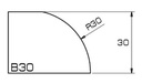ADI Profile Router for Granite and Composite Ø120 mm TopLine B30 - Bore 35 mm