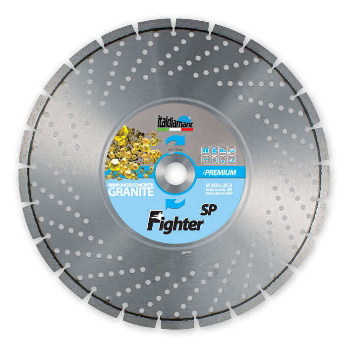 Italdiamant Disque Diamanté Fighter SP pour Granit et Béton Armé