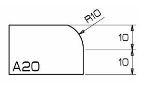 ADI Profielfrees voor UCS en Keramiek Ø60 mm A20 - Asgat 35 mm