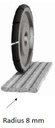 ADI Waterafvoerschijf Ø140 mm breedte 10 mm Asgat Ø60 mm voor Prussiani Radius = 8 mm voor Composiet