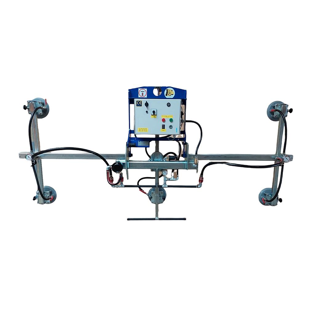 Palonnier à Ventouses MKGC0300V06RN 6 x Ø210 mm sur Batterie CE - 600kg Horizontal, 300kg Vertical