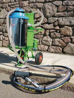 Machine à Sabler Olympia pour sabler sans poussière (avec récupération du Corindon)