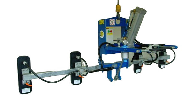 Système de Levage à ventouses Type MP7Y0600V04LZ 4 x 550 x220 mm Souple + Verin Pneumatique