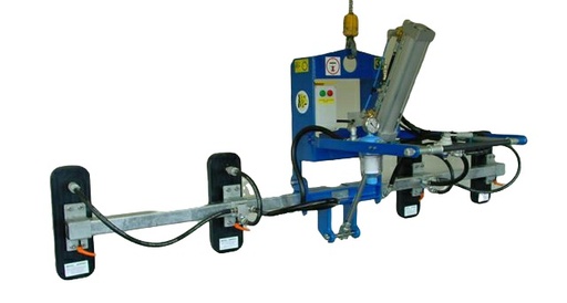 Système de Levage à ventouses Type MP7Y0600V04LZ 4 x 550 x220 mm Souple + Verin Pneumatique