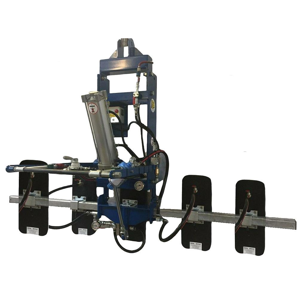 Système de Levage à ventouses Type MP7Y0750V05LZ 5 x 550 x220 mm Souple + Verin Pneumatique