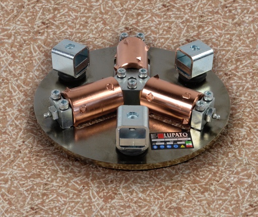 [LUP-KINKI-28] Lupato Plateau Kinki pour Effet Virgule sur Marbre et Pierre Calcaire (Diamètre 280 mm, Nombre de Rouleaux 3 stuks)