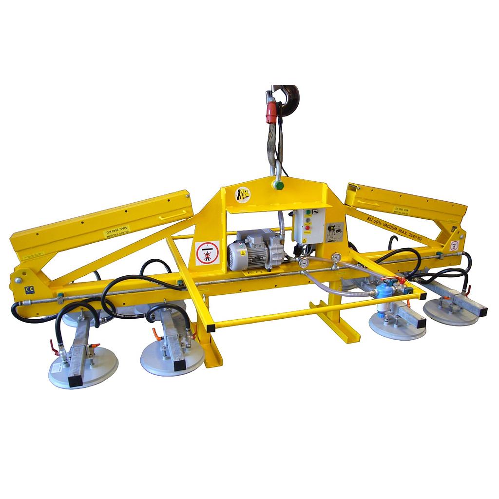 Vacuum Lifting System Type HT.OJ 8x Ø288 mm H1440 kg Electric 25 m³/h CE