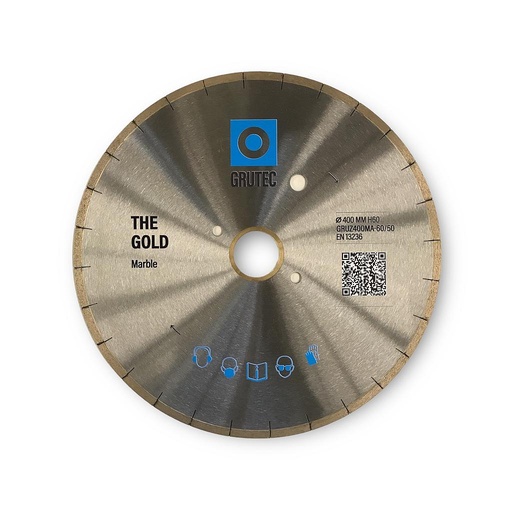 [GRUZ400MA-60/50] Grutec Disque Diamanté "The Gold" pour Marbre (Diamètre 400 mm, Alésage 60/50 mm)