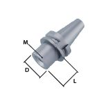 CNC-Cone voor D2 Technology Monster ISO40  R1/2&quot; Inwendig