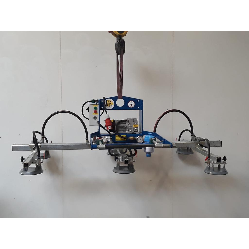 Vacuum Lifting System Type MTGC1000H06RN 6 x Ø280 mm 1000 kg Horizontal with Rechargeable Battery