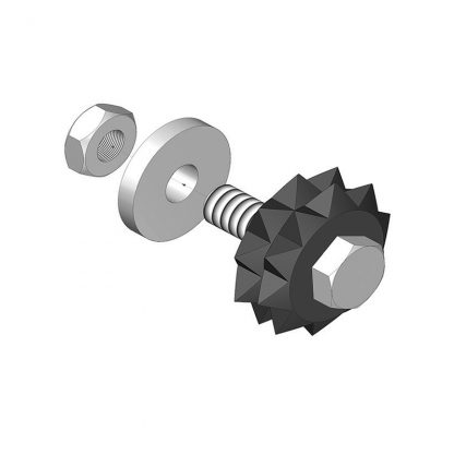 Lupato Replacement Roller Ø33 mm for Tanga Plate Bush Hammering Effect on Marble, Granite and Sandstone