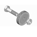 Lupato Abrac Rouleau de Rechange Ø35 mm pour Plateau Tanga 3 Effet Sablé sur Marbre et Pierre Calcaire