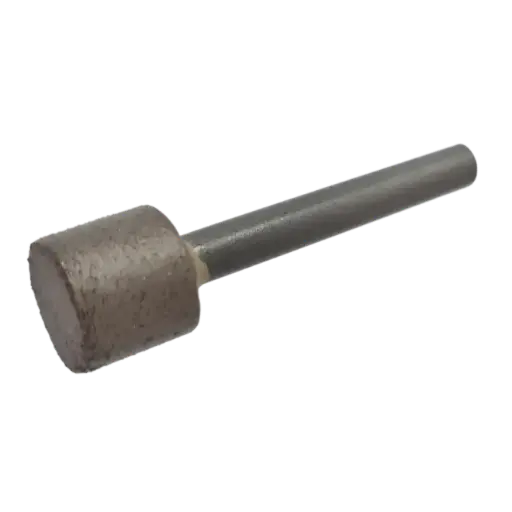 [W500420600] Fraise Diamantée Fritée pour Granit Cylindre sur Tige 6 mm (Diamètre 15 x 13 mm, Raccord Tige 6 x 45 mm)