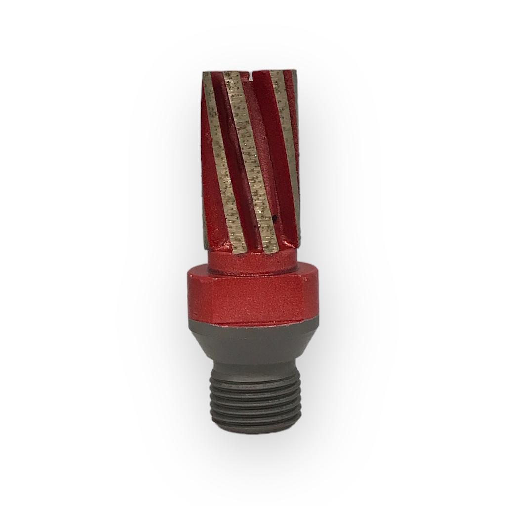 ADI Segmented Finger Bit Red Magnifica Twin for Natural Stone and Composite R1/2&quot;