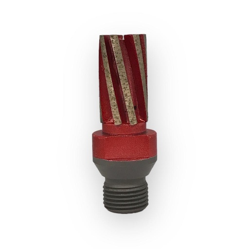 [AD-PB22654] ADI Fraise à Détourer Rouge Magnifica Twin Pour Pierre Naturelle et Composite R1/2" (Diamètre 22 mm, Hauteur Utile 35 mm)