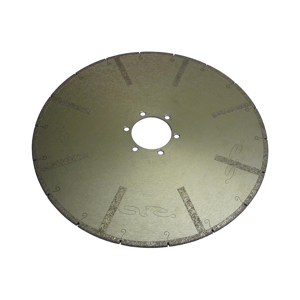 Nicolai CNC Diamond Saw Electroplated for Marble and Blue Stone – Horizontal - Ø290 mm Bore 50 mm - 6 Drill Holes