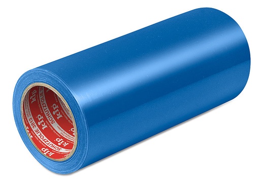 [BESFOL25-BLTR] Film de Protection Autocollant pour Plans de Travail - Rouleau de 100 m (Couleur Bleu-Transparent, Largeur 250 mm)