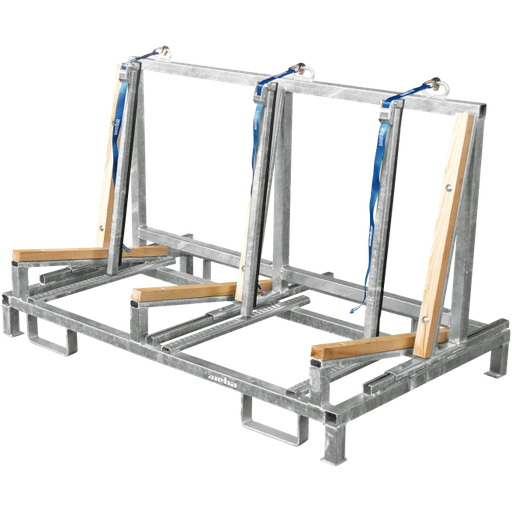 [W107667] Palette Empilleur Galvanisée pour Chariot (Dimensions 1390 x 860 mm x 870 mm, Capacité 1000 kg, Hauteur de Charge 600 mm)