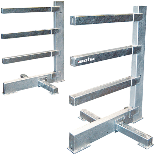 [W110927SET] Etagère "Solo" Galvanisé (par pièce) - Set (Dimensions 880 x 1000 x 1310 mm, Capacité 2400 kg)