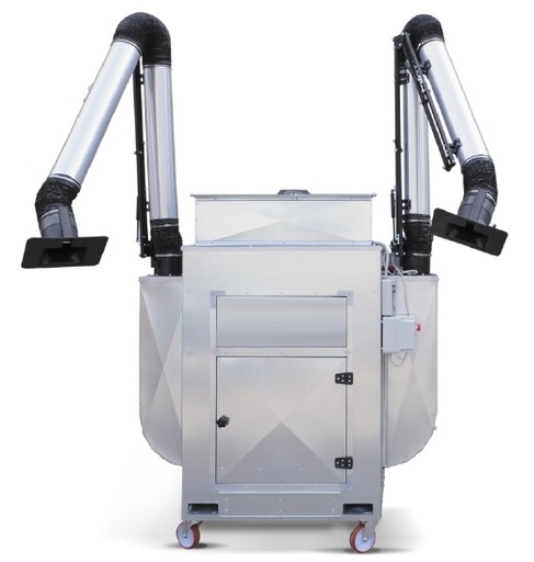 Grutec Mobiele Stofcabine BICUBO met Droogafzuiging - 3 x 400 V