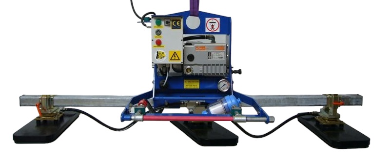 Vacuüm Hefsysteem Type MT.MH 2x 550 x 220 mm + 1x 450 x 150 mm H 750 kg Elektrisch  CE