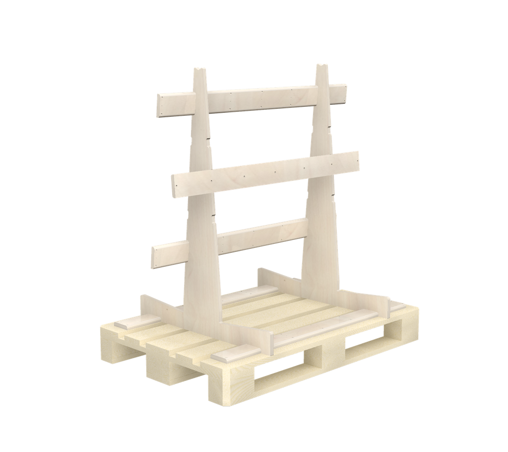 Deltarack Chevalet en Bois pour Palette Euro SGP80.110