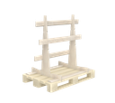 Deltarack Wooden Storage Rack for Euro Pallet SGP80.110