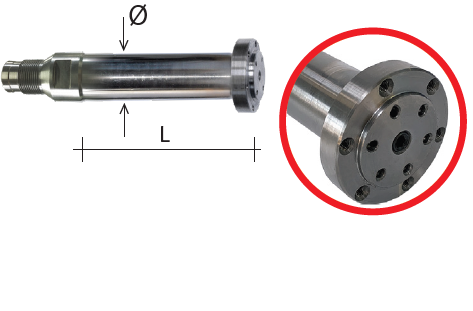 Nicolai Extension M36 Ø45 MM GMM for Stubbing Wheel Fitting 50 mm 3+3