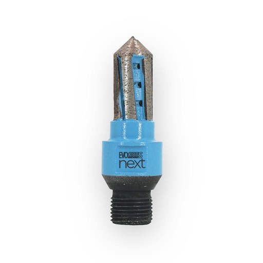 [ITF02035NEXTKONO] Italdiamant Fraise à Détourer Evo Gres Next Kono pour UCS, Céramique, Quartzite, Composite et Granit R1/2" (Diamètre 20 mm, Hauteur 35 mm)