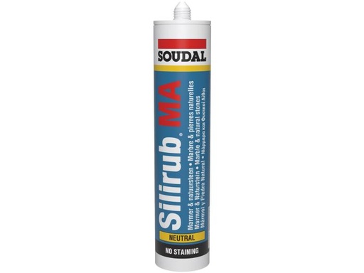 Soudal Silirub MA Silicone pour Pierre Naturelle 300 ml