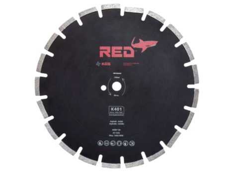 [KGZ350K401] KGS Diamantzaag RED™ K401 voor Asfalt (Diameter 350 mm, Asgat 20 mm)
