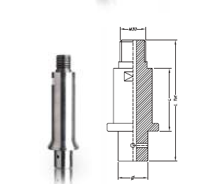 Adaptateur Marmo M30 pour brosses de vieillissement