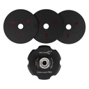 Magnetische Steunschijf Click-Lock Pro met 3 Metalen Velcro Pads