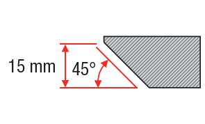 Montolit Toprofile Profielfrees voor Verstek 45°