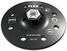 Flex Back-up Pad 8 Gaten Ø125 mm Velcro
