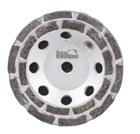 Italdiamant Diamantsteen met 2 Rijen Tanden voor Graniet en Beton 22,2mm
