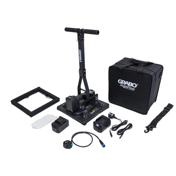 Electric Hand Vacuum Suction Grabo High Flow in a Protective Bag